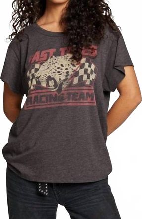 Chaser Fast Times Racing Team Graphic Tee In Vintage Black