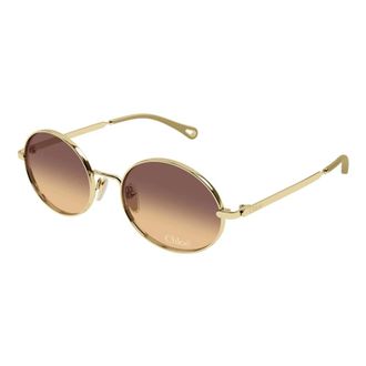 Chlo&eacute; Sunglasses, female, Yellow, Size: 55 MM Ch0326S Sunglasses