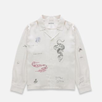 Duke + Dexter Duke + Dexter, Mens PD Sketch Antique White Shirt, Size XXL