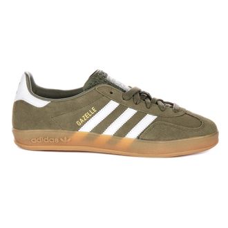 adidas Gazelle Indoor Olivewhite Heren Schoenen - Heren - Skateschoenen - Groen - 38 EU - Leer - Fitness