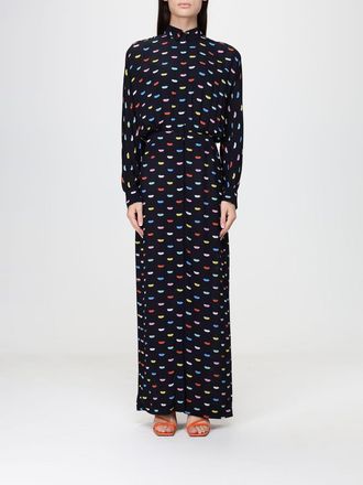 Fiorucci Long Shirtdress in Viscose with an All-Over Graphic Print