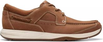 Clarks Sailview Lace Schoen - Heren - Veterschoenen - Bruin - 39 1/2 EU - Leer - Schoenen