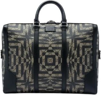 Gucci Pre-owned Caleido Eden Briefcase - unisex - Vintage Handtas - Beige - ONE Size - Vintage