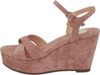 Ex&eacute; Womens Valeria Wedge Sandal In Pink