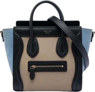 Celine Pre-owned Nano Luggage Tote - Dames - Vintage Handtas - Veelkleurig - ONE Size - Leer - Vintage