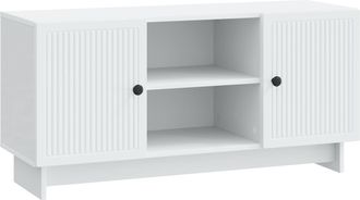 vidaXL Mueble De Tv 102 X 34,5 X 50 Cm Blanco Madera De Ingenier&iacute;a Vidaxl