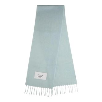 Maison Kitsun&eacute; Baby Alpaca Plain Scarf - unisex - Accessoires - Groen - Maat: ONE Size Polyamide
