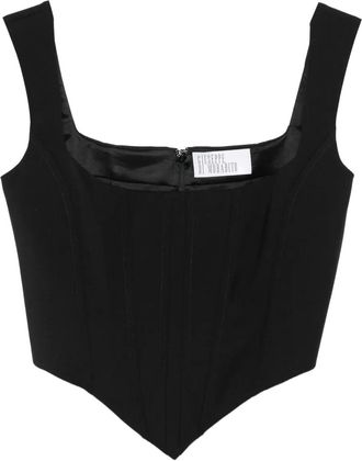 Giuseppe Di Morabito Top stile bustino in lana - Nero