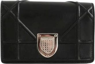 Dior Pre-owned Wallets, female, Black, Size: ONE SIZE Pre-owned Pochette Femme