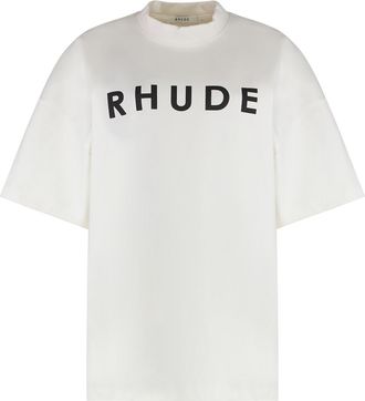 Rhude Logo Print Oversize T-shirt