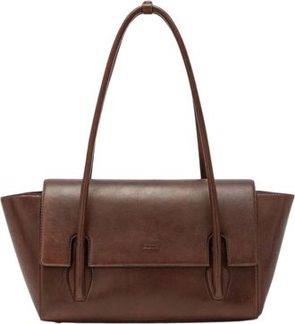 Seventy Vintage lamslederen tas - Dames - Schoudertassen - Bruin - ONE Size - Leer - Tassen