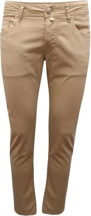 Jacob Cohen Nick Slim Broek - Heren - Broeken - Beige - Maat: W31 Katoen