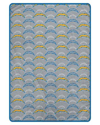 Pegasus Sports Los Angeles Chargers Nfl Team Logomania Oversized Fleece Blanket