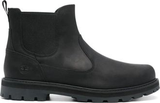 Timberland Chelsea Boots, male, Black, Size: 8 1/2 US Black Leather Chelsea Boots