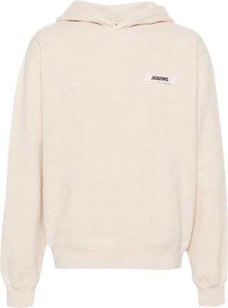 Jacquemus Beige Cotton Grosgrain Hoodie