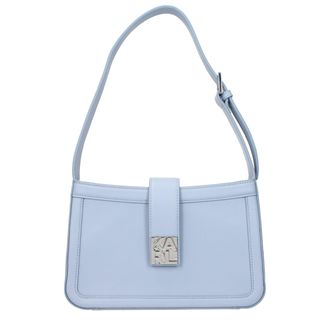 Karl Lagerfeld Light Blue Leather Shoulder Womens Bag