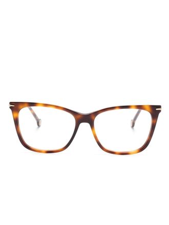 Carolina Herrera Occhiali con montatura Wayfarer - Marrone