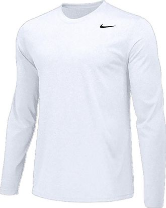 Nike Team Legend Long Sleeve Training Tee White 727980-100