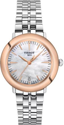 Tissot Quartz Diamond White Mother of Pearl Dial Ladies Watch T929.210.41.116.00