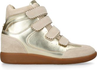 Steve Madden Womens Suede Mustang Gold Sneakers - Size UK 6