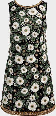 Alice & Olivia Lindsey Embellished Mini Gown