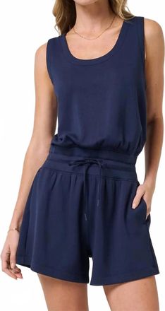 Travis Mathew Skyloft Soft Romper In Navy Blazer