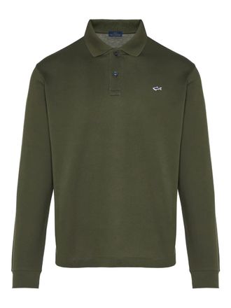 Paul & Shark Poloshirt met lange mouwen - Groen