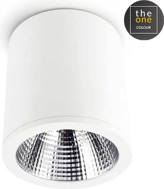 Leds - C4 Ledsc4 Exit - Foco De Techo Led 26.9w Y 2284lm Con Luz C&aacute;lida 3000k. Di&aacute;metro 18cm. Estructura De Aluminio. Uso Interior Ip23. Color Blanco