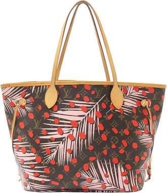 Louis Vuitton Brown Limited Edition Monogram Canvas Jungle Dots Neverfull Mm (Authentic Pre-Loved)