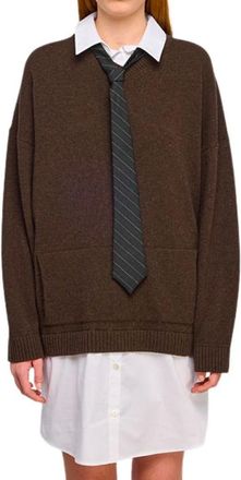 Semicouture Maglia Estelle - Knitwear - Mujer - Marr&oacute;n - S