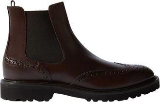 Scarosso Keith Brown Chelsea Boots - Heren - Chelseaboots - Bruin - 45 EU - Leer - Schoenen