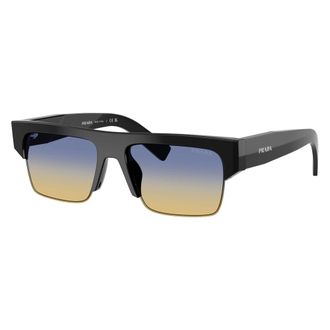 Prada Rectangular Acetate Sunglasses - unisex - Prada - Sunglasses - Black - 55 MM - Accessories