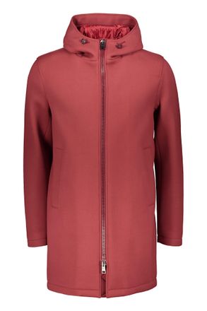Herno Red Jacket With Modern Hood