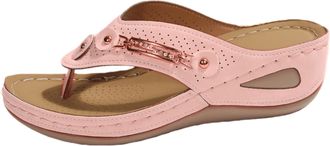 Generic Womens Sandals With Back Strap Arch Support Womens Flip Flops with Comfort Arch Support Fashion Summer Beach Travel Orthotic Walking Thong Sandals Sli