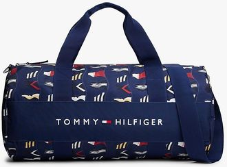 Tommy Hilfiger Allover Sailing Flag Duffle Bag - Navy