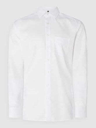 Olymp Regular Fit Businesshemd aus Twill mit extra langem Arm in Weiss, Größe 40L