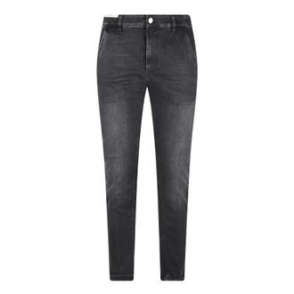 Pantaloni Torino Uomo, Jeans, Nero, W32, new