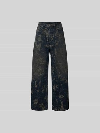 Diesel Wide Fit Jeans im Used-Look in Dunkelgrau, Gr&ouml;&szlig;e 25