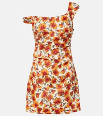 Sir. Jara floral linen minidress