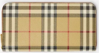 Burberry Check Zip Wallet