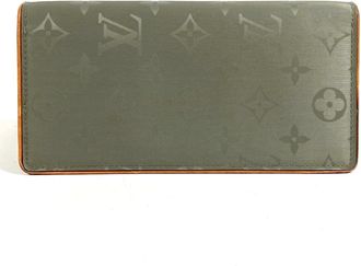 Louis Vuitton Monogram Gray Canvas Leather Long Wallet (Bi-Fold) (Pre-Owned)