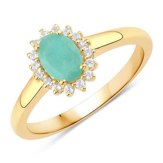 Rafaela Donata Womens Khushi Female Sterling Silver Ring - Gold - Size K