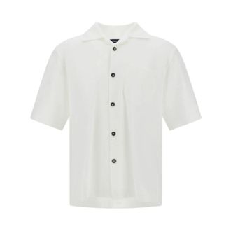 Herno Short Sleeve Shirts - Heren - Korte mouwen Overhemden - Wit - XL - Overhemden