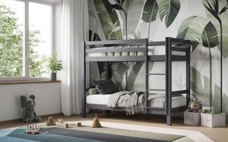 Flair Callisto Shorty Bunk Bed in Grey | Size: Junior