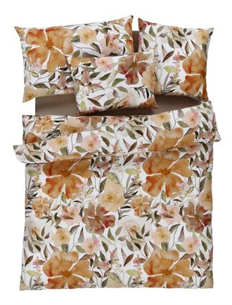 Schubiger M&ouml;bel Bettw&auml;sche Ria, Herbstbraun