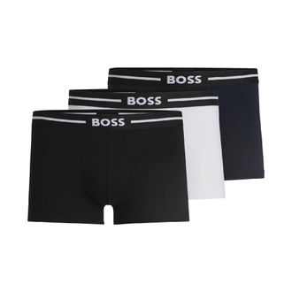 HUGO BOSS Katoenen stretch boxershorts heren (3-pack) (Zwart, Wit, Marine)