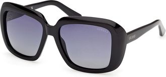 Guess GU00288 Polarized 01D Womens Sunglasses Black Size 55