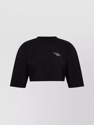 Givenchy logo-print cropped cotton t-shirt