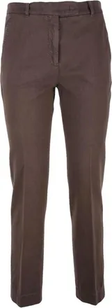 Slowear Pantalone - Dames - Chinos - Bruin - S - Katoen - Broeken
