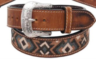 Twisted X Boots Mens Belt In Brown/multi